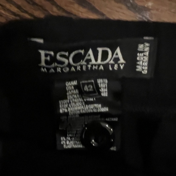 Women’s Espada Two Tone Black Velvet Front Pants Size 42 - Picture 5 of 5